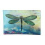 Glass Green Dragonfly Tray Dish 