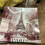 Glass Square Eiffel Tower Paris Dish Tray 