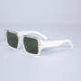 Rhinestone Sunglasses White