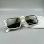 Rhinestone Sunglasses White
