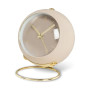 Abbott Ball Clock With Stand Taupe 4”