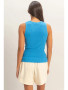 Tank Top Ribbed Ocean Blue 