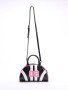 Arriving Soon Purse Satchel Crossbody #2 Bowling Bag Style Black Pink