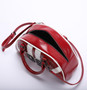 Arriving Soon Purse Satchel Crossbody Bowling Bag Style #2 White Red