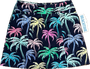 LuLu B Beachtime Skort 2 Pocket 1 Phone Pocket Navy Colored Palms