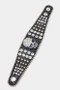 Bracelet, Skull Leather 2 Snap