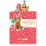 FreshCut  Mini Kitten Cat Birthday Pop Up 3D Greeting Card