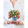 FreshCut Mini Pop Up 3D Strawberries Greeting card
