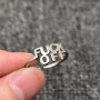 Fuck Off Stainless Steel Ring Adjustable