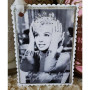 Gift Tag Glitter Marilyn Monroe Let Me Adjust My Tiara & Get My Day Started