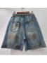ARRIVING SOON Denim Jean Shorts Boho Embellished With Lace