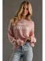 Panache Wine Weather Pink Sweater