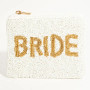 Bride Beaded Coin Purse Fully Lined Zipper Closure Midwest Bride