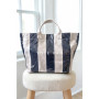 Tote Bag Purse Stripe Navy Beigh Nautical ARRIVING MID APRIL