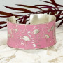 Anju Coastal Nautical Pink Flamingo Cuff Bracelet
