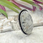 Dendritic Opal Stone Adjustable Ring