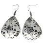 Anju Turtle Silvertone Earrings