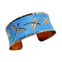 Anju Dragonflies Blue Enamel Cuff Bracelet