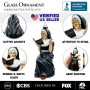 Ornamentally Yours Nun Funny Middle Finger Smoking Christmas Ornament 