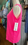 LuLu B Sleeveless Top Tank Hot Pink