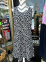 LuLu B Cha Cha Ruffle Sleeveless Dress Coolant Fabric Black Tan Leopard