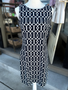 LuLu B Sleeveless Travel Dress Coolant Fabric Black Tan