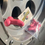 TireCockz Car Off Road Tire Air Caps Penis Pink