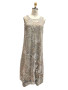 Kamana Burnout Neutrals Dress Lined