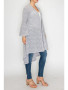 Origami Long Grey Lace High Low Cardigan 