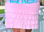 LuLu B Ruffle Cha Cha Skort Phone Pocket On Shorts Light Pink