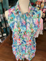 LuLu B Crinkle Top Button Up MCDF Multi Color