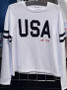 Lulu B USA White Summer Sweater 250th Anniversary America July 4th