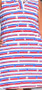 LuLu B Dress Stars & Stripes White Coolant Like Fabric 1/4 Zip A Line 250th Anniversary 