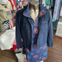 LuLu B Dress Navy Fireworks Coolant Fabric 1/4 Zip Sleeveless 250th Anniversary July 4th