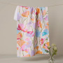 Geometry Kitchen Hand Towel Microfiber Pastel Sweet Pea