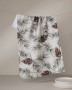 Geometry Kitchen Hand Towel Microfiber Evergreen Tree Pinecone
