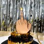 3D Middle Finger Fuck You Light Up Musical Greeting Card
