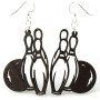 Bowling Ball Pin Earrings USA Made
