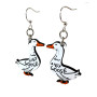 Silly Goose Wooden Earrings USA Made