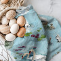 Swans Linen Kitchen Hand Dish Towel 