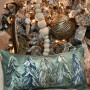 Southern Cotton Mill Pine Trees Winter Snow Lumbar Pillow Christ,as