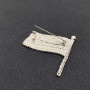 American Flag Rhinestone Pin 250th Anniversary July 4th 