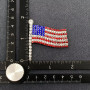 American Flag Rhinestone Pin 250th Anniversary July 4th 