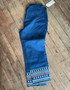 LuLu B Denim Embroidered Stars Capris DWCL 250th Anniversary July 4th