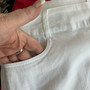 LuLu B Denim Jean Skort Embroidered Stars White 250th Anniversary July 4th