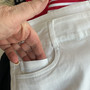 LuLu B Denim Jean Skort Embroidered Stars White 250th Anniversary July 4th