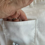 LuLu B Denim Jean Skort Embroidered Stars White 250th Anniversary July 4th