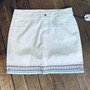 LuLu B Denim Jean Skort Embroidered Stars White 250th Anniversary July 4th