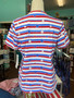 Lulu B Stars & Stripes Short Sleeve V Neck 250th Anniversary July 4th