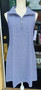 LuLu B Dress Sleeveless 1/4 Zip Navy Stripes Coolant Fabric 250th Anniversary July 4th